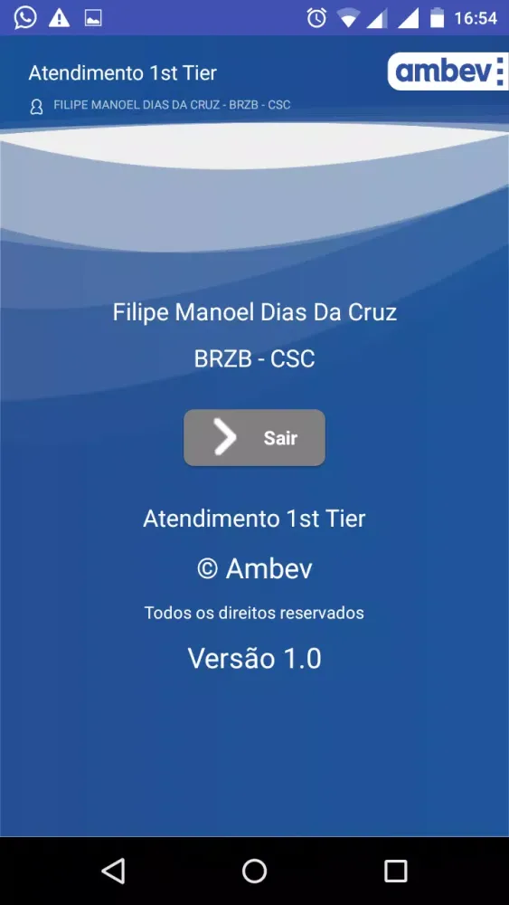 Atendimento 1st Tier Ekran Görüntüleri