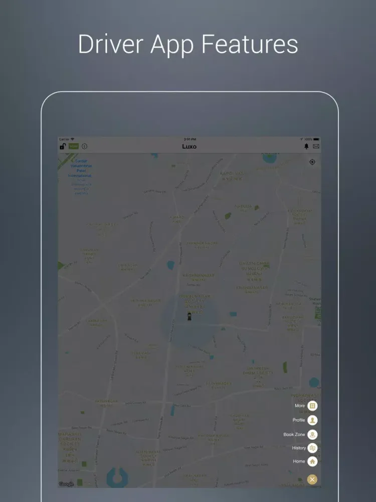 Capturas de tela do Luxo Driver iPad 