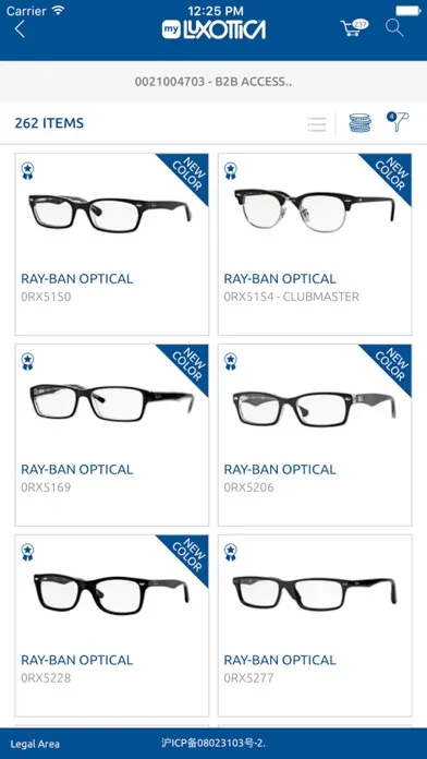 Tangkapan layar MyLuxottica
