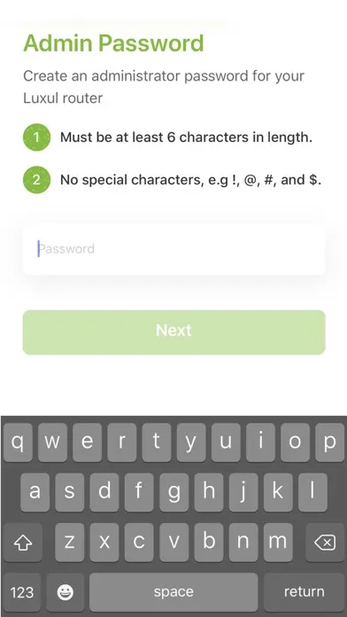 Captures d'écran de Luxul Easy Setup App
