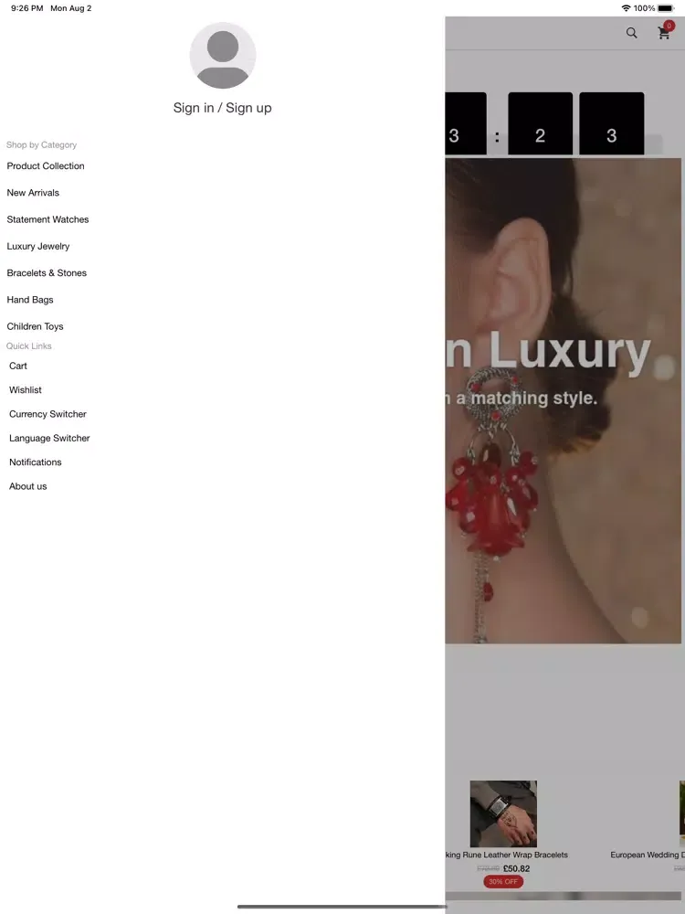 Capturas de pantalla de Luxury Trend Deals iPad 