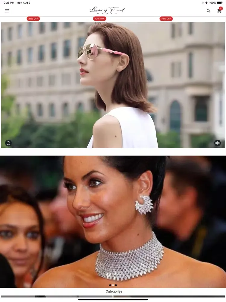 Capturas de pantalla de Luxury Trend Deals iPad 