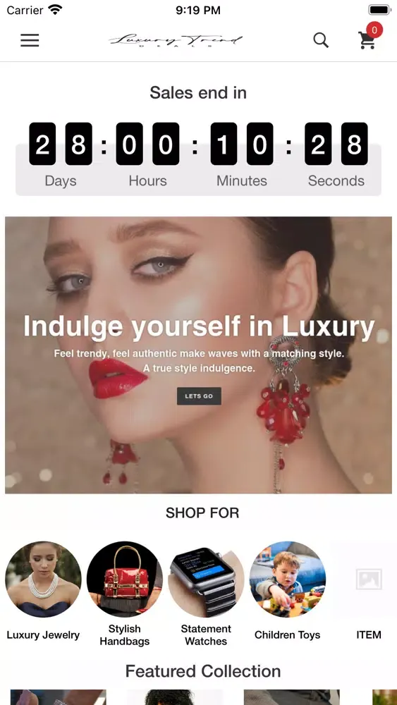 Capturas de pantalla de Luxury Trend Deals