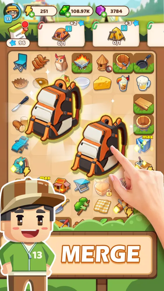 ภาพหน้าจอของ Campsite Craze