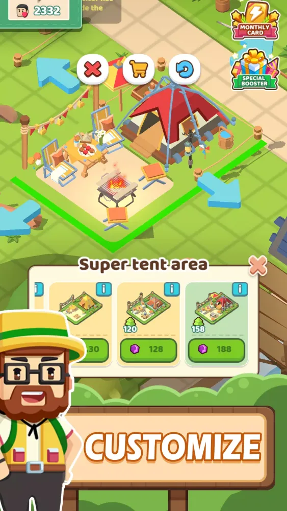 ภาพหน้าจอของ Campsite Craze