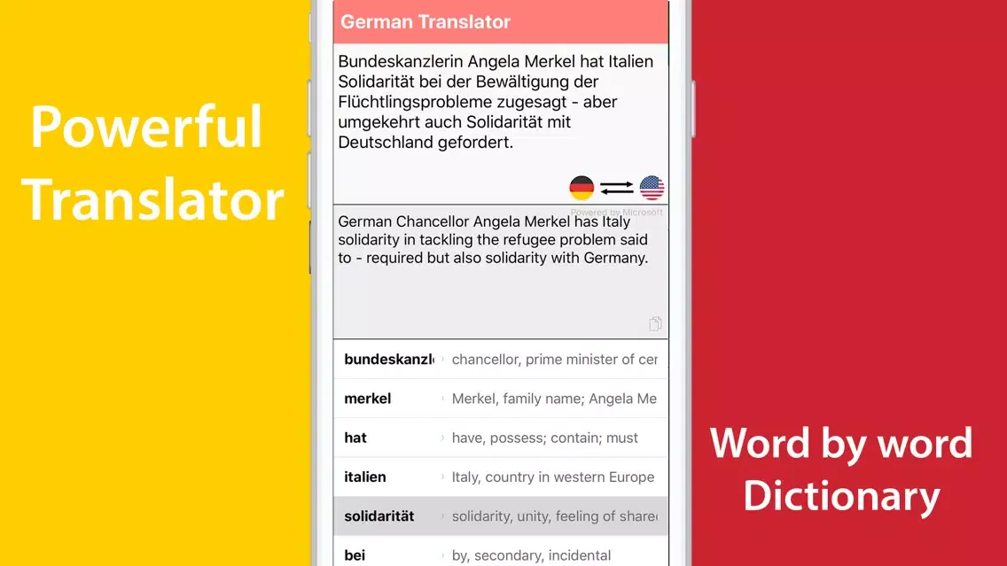 Screenshot di German Translator.