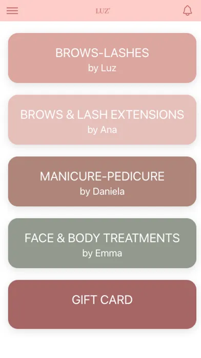 LUZ' BeautyApp Screenshots