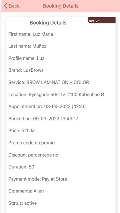 LUZ' BeautyApp Screenshots
