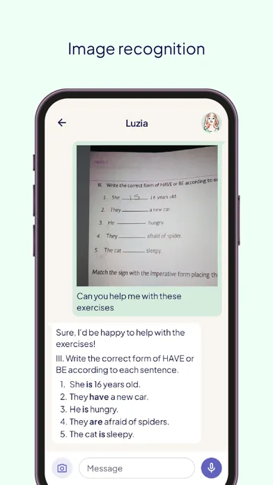 Screenshot di Luzia: Your AI Assistant