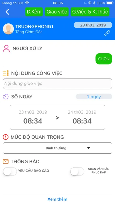 ภาพหน้าจอของ Vietsovpetro eOffice
