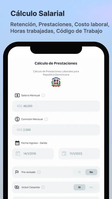 Cálculo Salarial Screenshots