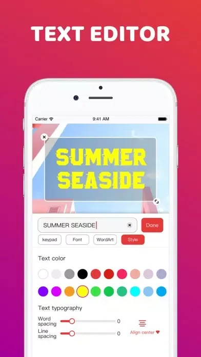 Captures d'écran de Add Text To Photos ⁺