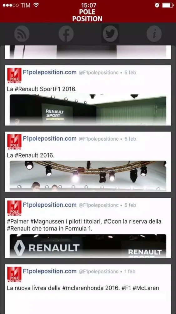Tangkapan layar Pole Position