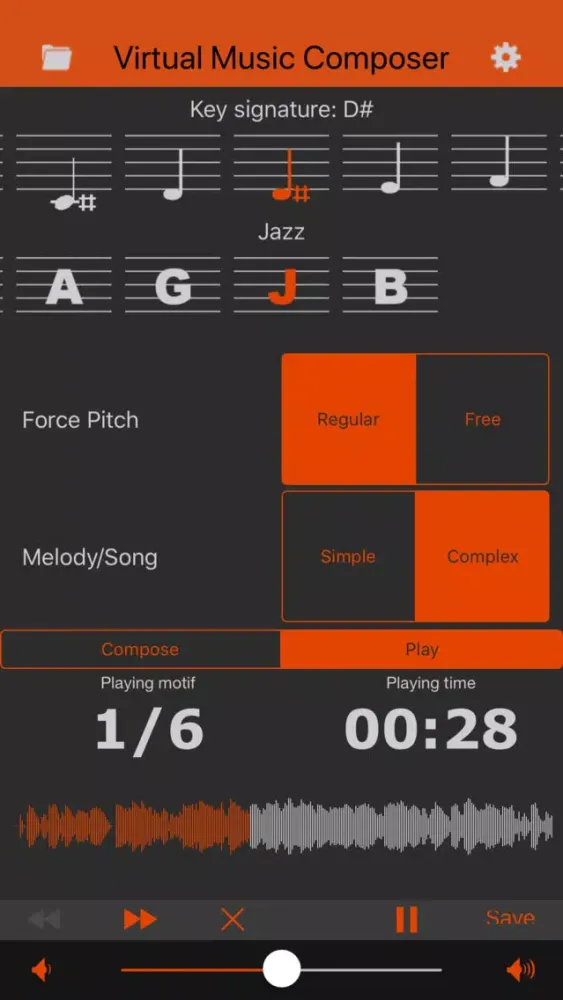 Capturas de tela do Virtual Music Composer Subscr.