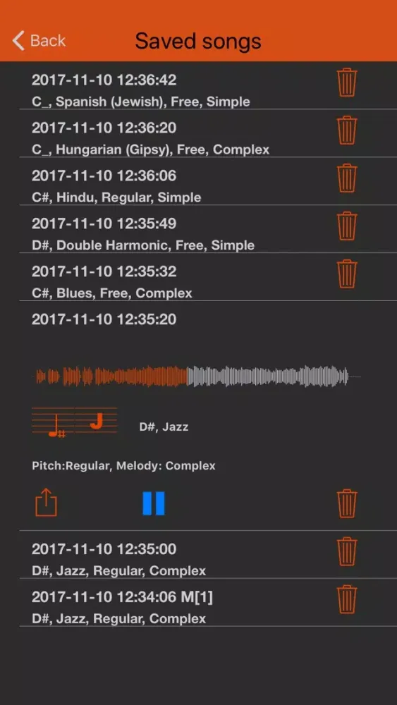 Capturas de tela do Virtual Music Composer Subscr.