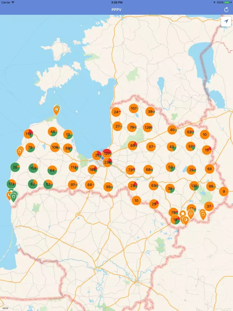 Capturas de pantalla de PPPV - piesārņotās vietas iPad 