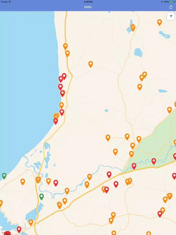 Capturas de pantalla de PPPV - piesārņotās vietas iPad 
