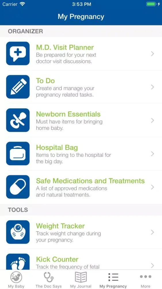 Captures d'écran de LVHN Baby Bundle