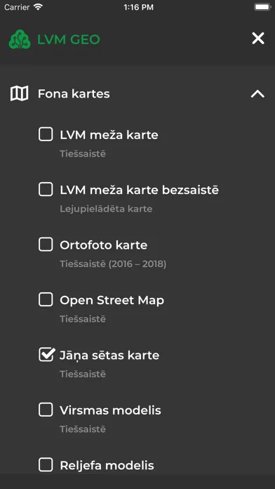 LVM GEO Mobile Screenshots