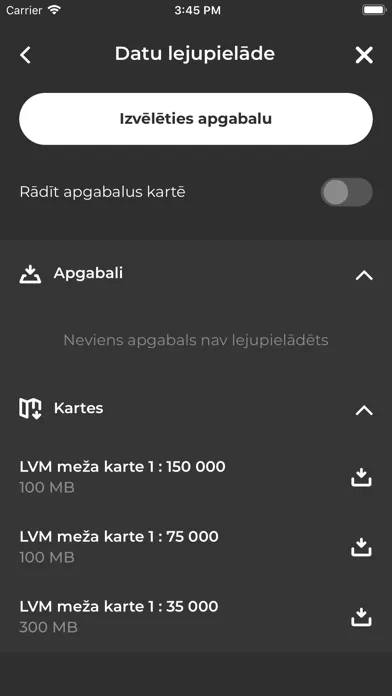 LVM GEO Mobile Screenshots