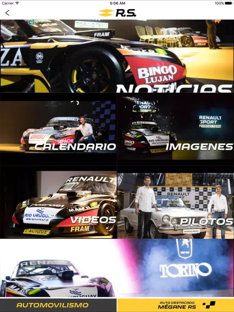 ภาพหน้าจอของ Renault Sport Arg iPad 