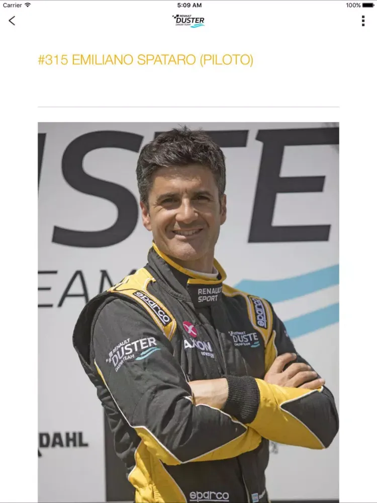 ภาพหน้าจอของ Renault Sport Arg iPad 