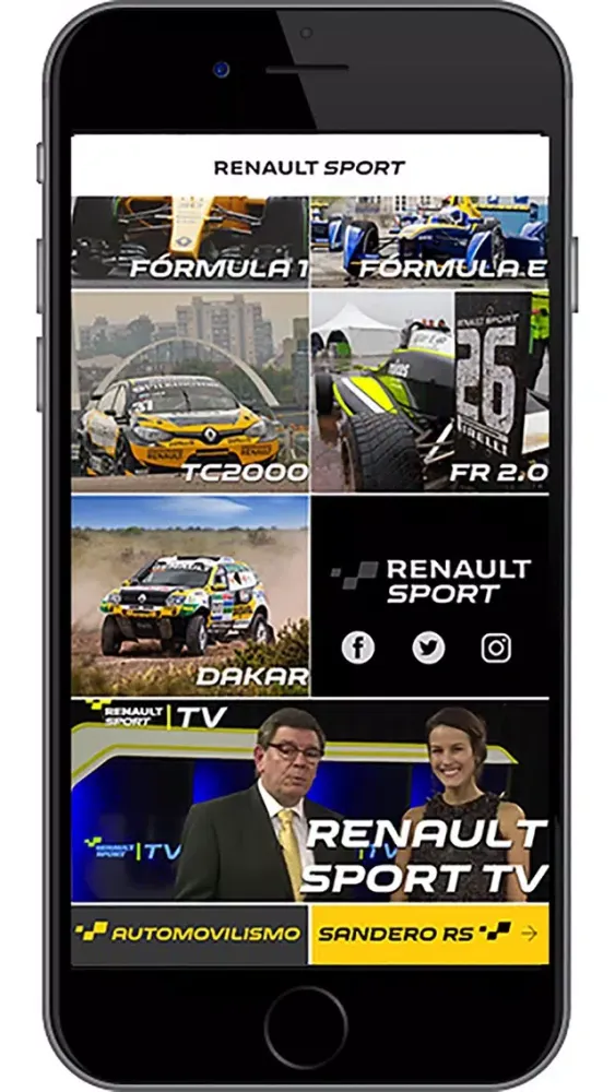 ภาพหน้าจอของ Renault Sport Arg