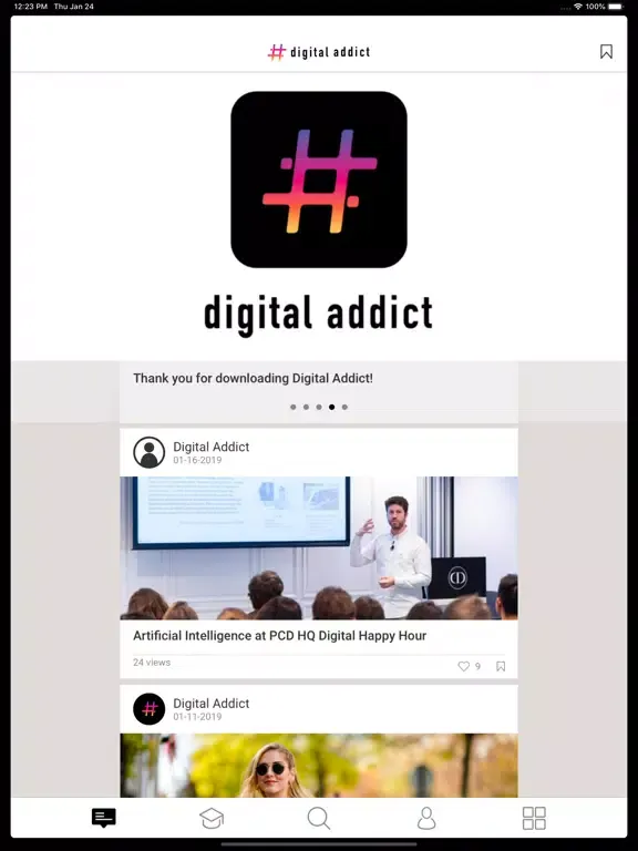 ภาพหน้าจอของ Digital Addict iPad 