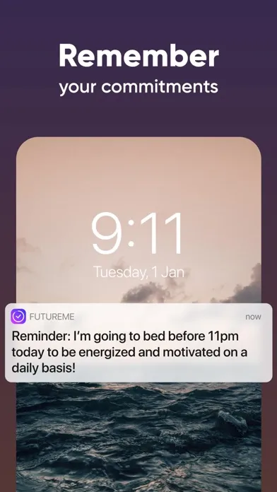 Captures d'écran de FutureMe: Daily Habit Tracker