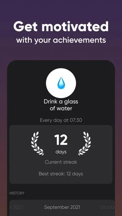 Captures d'écran de FutureMe: Daily Habit Tracker