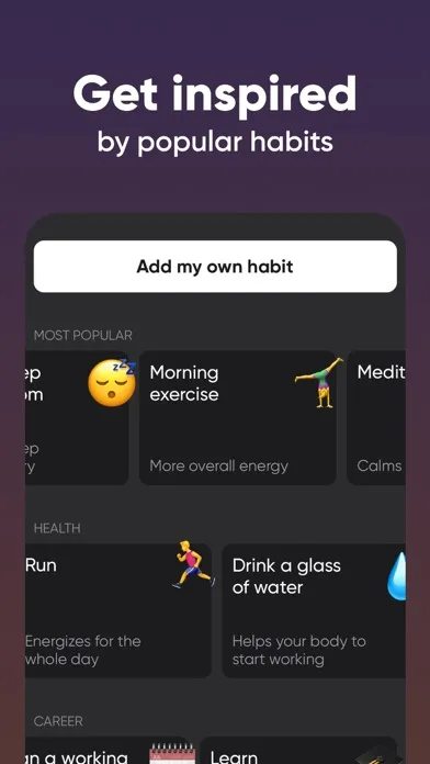 Captures d'écran de FutureMe: Daily Habit Tracker