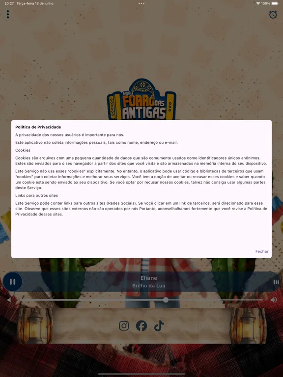 Rádio Forró das Antigas iPad 应用截图