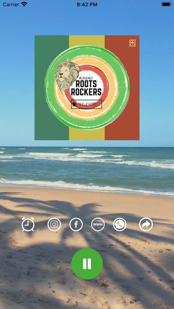 Tangkapan layar Rádio Roots Rockers