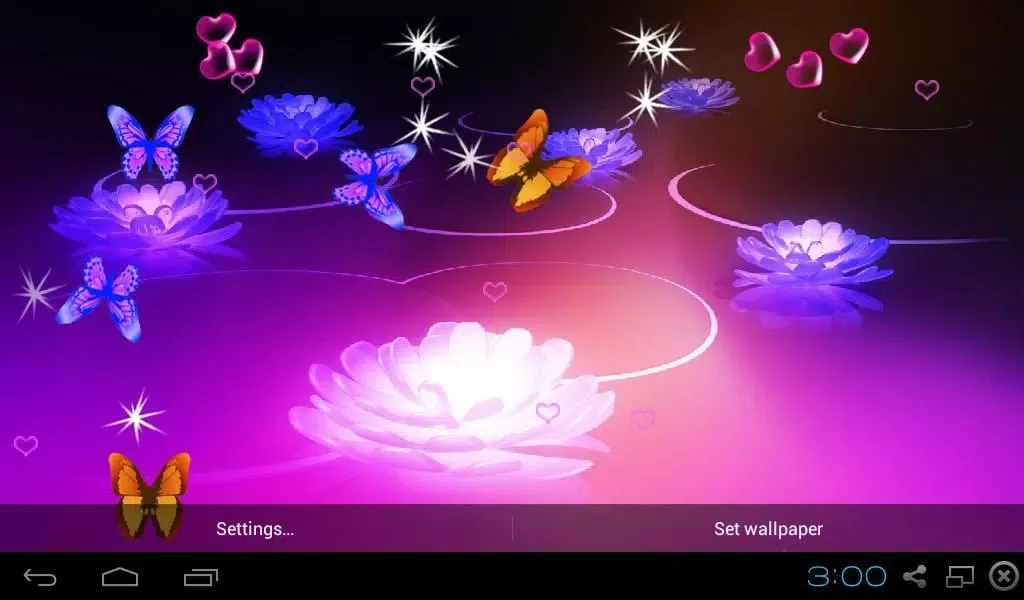 Tangkapan layar Lotus Live Wallpapers