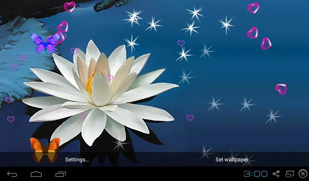 Tangkapan layar Lotus Live Wallpapers