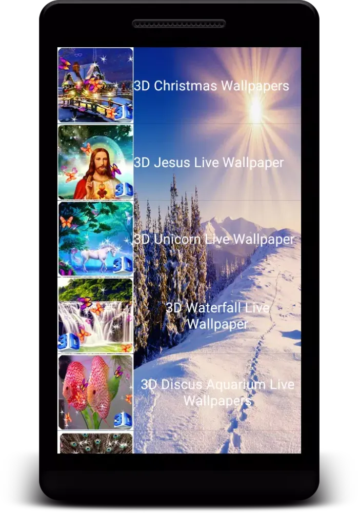 Tangkapan layar Winter Live Wallpaper