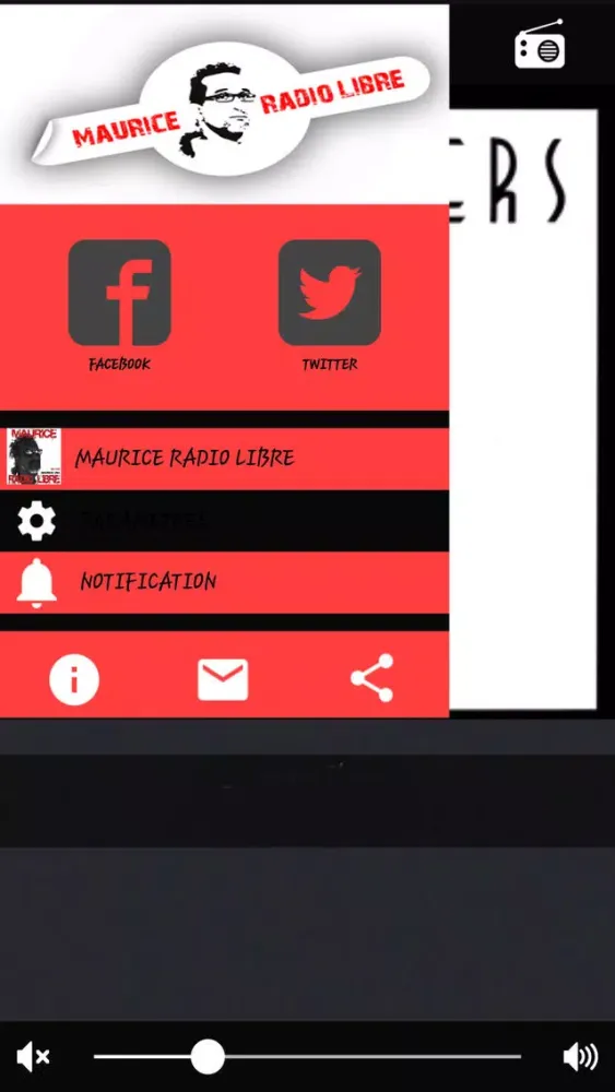 Capturas de tela do Maurice Radio Libre