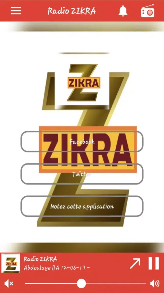 Capturas de tela do Radio ZIKRA
