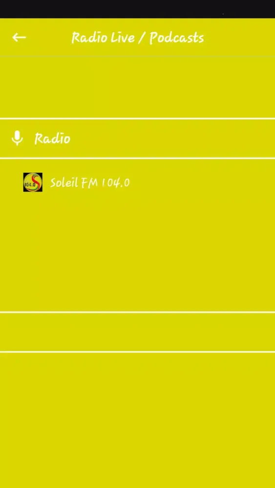 Скриншоты Soleil FM 104.0