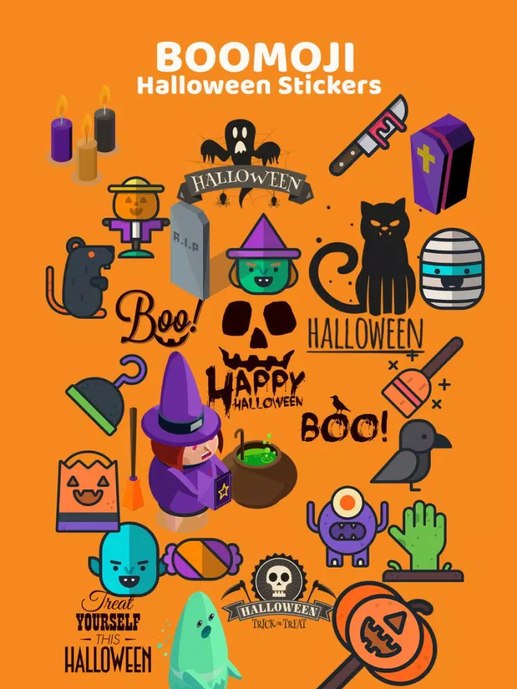 BooMoji - Halloween Stickers iPad 应用截图