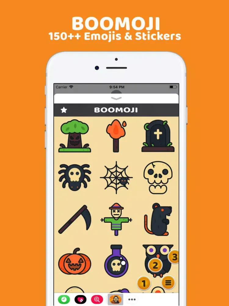 BooMoji - Halloween Stickers iPad 应用截图