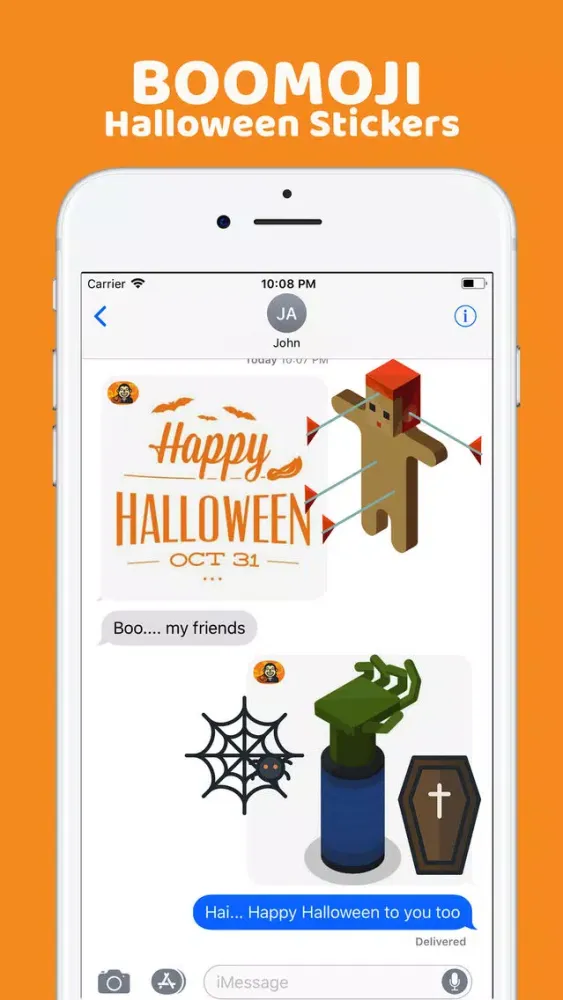 BooMoji - Halloween Stickers应用截图