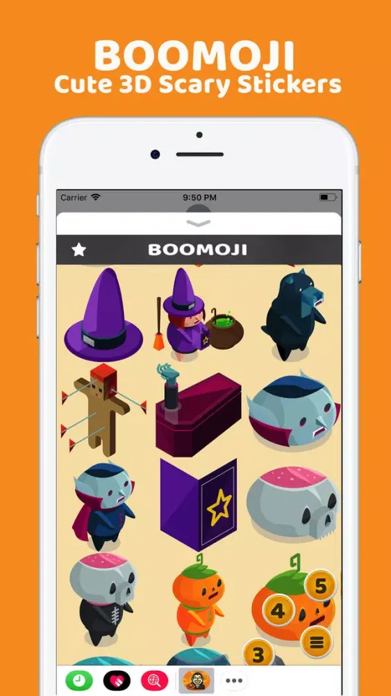 BooMoji - Halloween Stickers应用截图