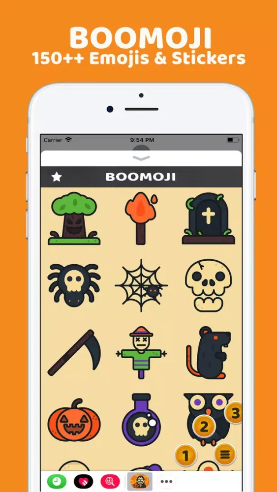 BooMoji - Halloween Stickers应用截图