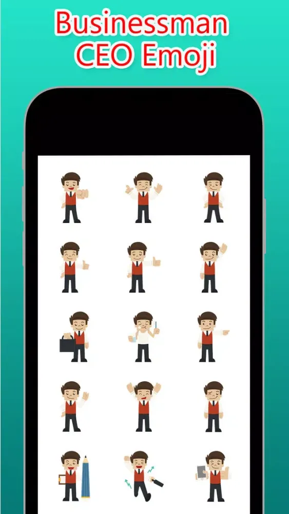 Capturas de tela do Businessman CEO Emoji