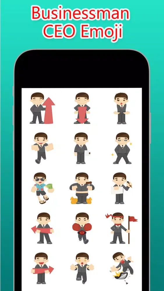 Capturas de tela do Businessman CEO Emoji