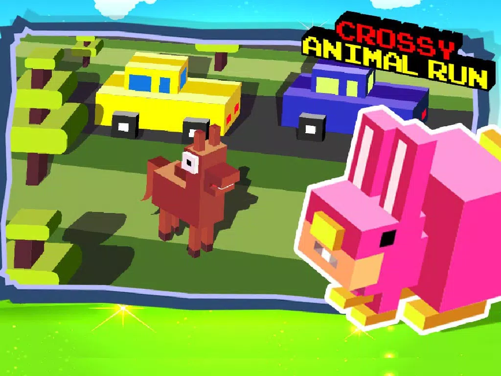 Capturas de pantalla de Crossy Animal Run - Infinite Arcade Game iPad 