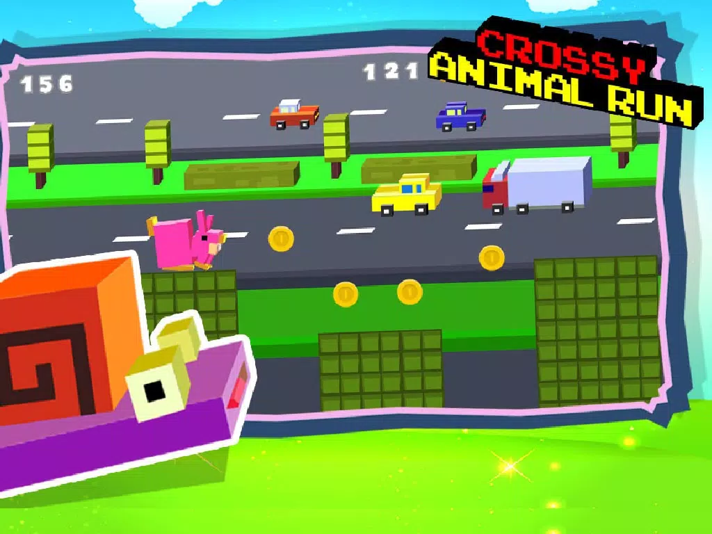 Capturas de pantalla de Crossy Animal Run - Infinite Arcade Game iPad 