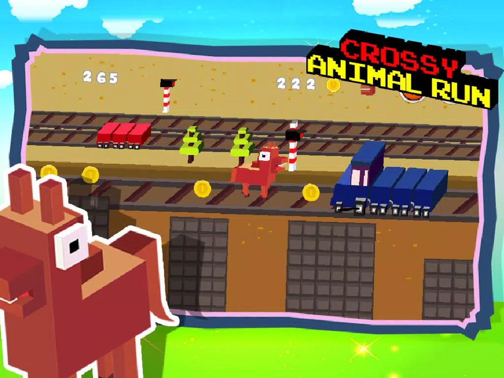 Capturas de pantalla de Crossy Animal Run - Infinite Arcade Game iPad 