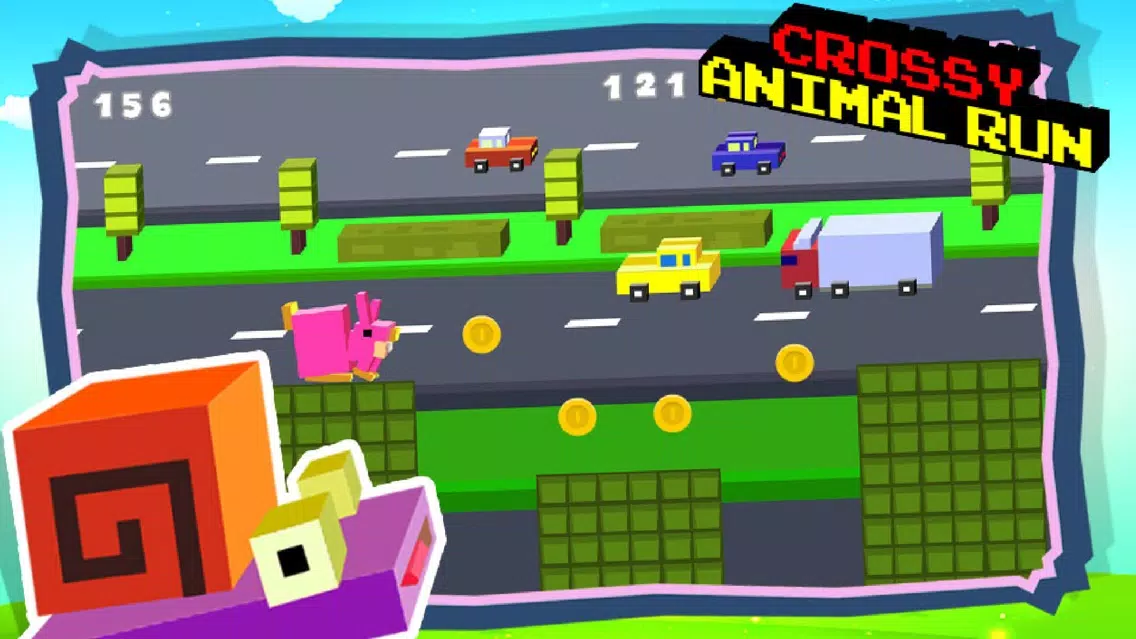 Capturas de pantalla de Crossy Animal Run - Infinite Arcade Game